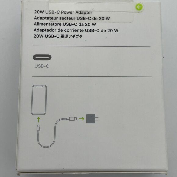 Genuine Apple A2305 MHJA3AM/A 20W USB-C Power Adapter White New in Retail Box - Picture 3 of 4